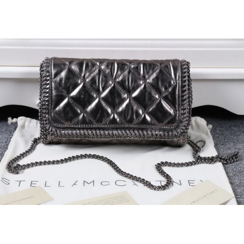 Stella McCartney Geantă Falabella din PVC cu broderie SMC882 Gri