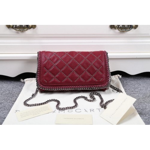 Stella McCartney Geantă Falabella din PVC cu broderie SMC882 Vișiniu
