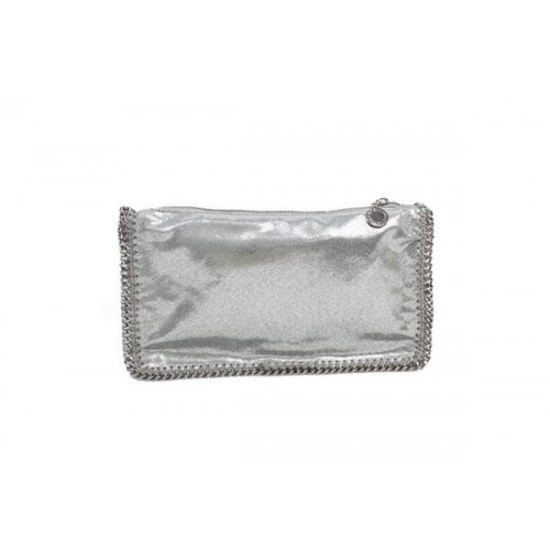 Geantă pliabilă Stella McCartney Falabella din PVC 865 argintie