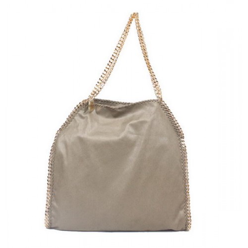 Geantă tote pliabilă Stella McCartney Falabella din PVC 811 Khaki