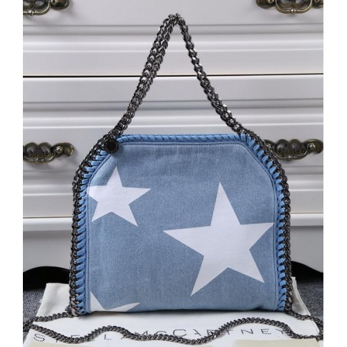 Stella McCartney Geantă Falabella Mică SM886 Albastră