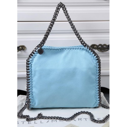 Stella McCartney Geantă Falabella Mică SM886 Albastru Deschis