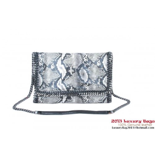 Stella McCartney Geantă Falabella Șarpe din PVC Cross Body 822 Gri