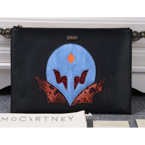 Stella McCartney SUPERHERO Poșetă medie cu fermoar SM891 Albastră