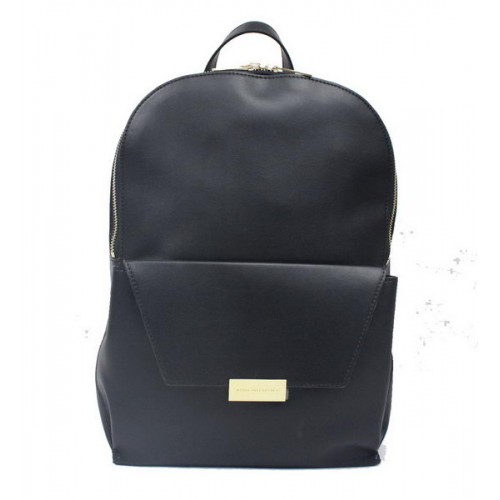 Rucsac Stella McCartney din piele de vițel netedă 878 negru