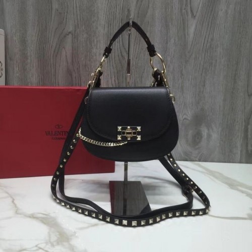 Geantă crossbody din piele matlasată VALENTINO Candy V3412 neagră