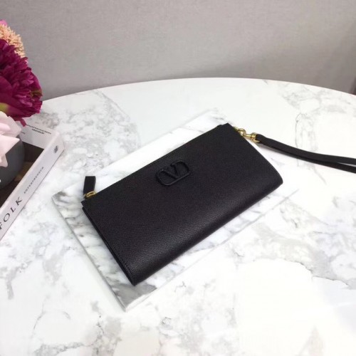 Geantă clutch VALENTINO din piele originală 060 neagră