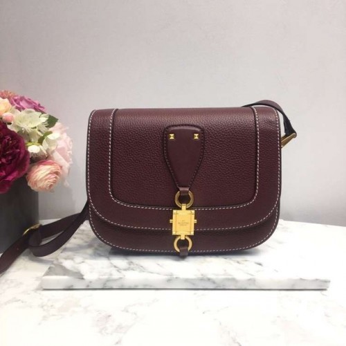 Geantă de umăr originală VALENTINO din piele 0705 Burgundy