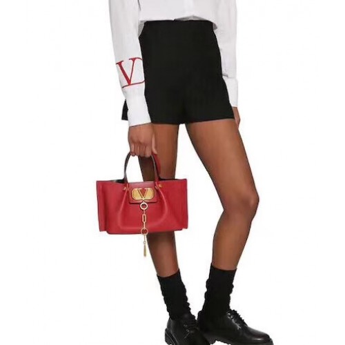 VALENTINO Geantă originală din piele 2070 roșie