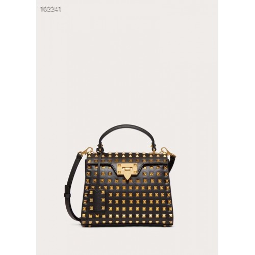 Geantă originală din piele VALENTINO V4071A neagră