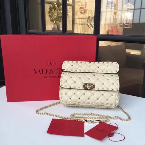 Geantă din piele VALENTINO 0051 Alb