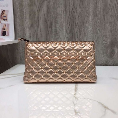 Clutch din piele VALENTINO 0125 Auriu roz