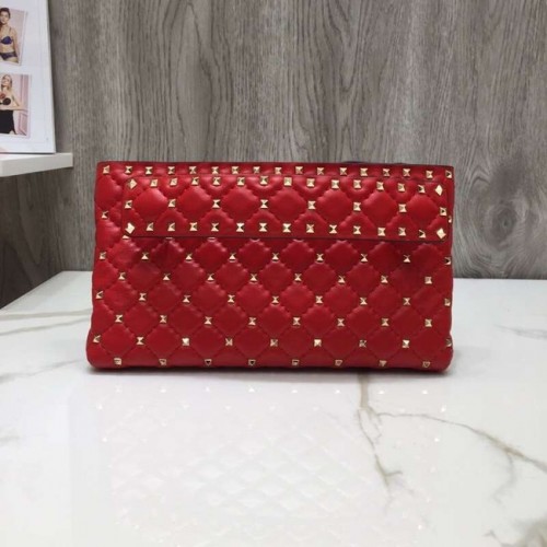 Clutch din piele VALENTINO 0125 roșu
