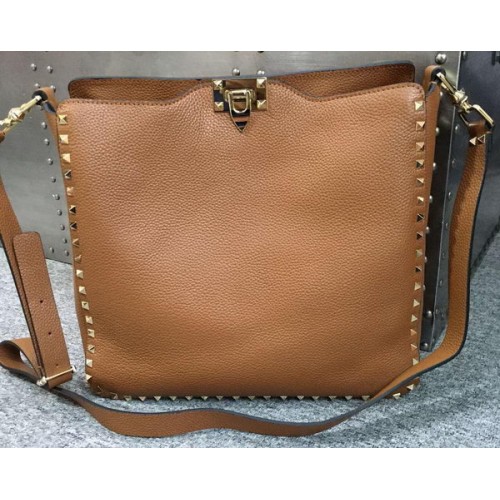 Geantă Valentino Garavani Rockstud Hobo VO84499 Kaki