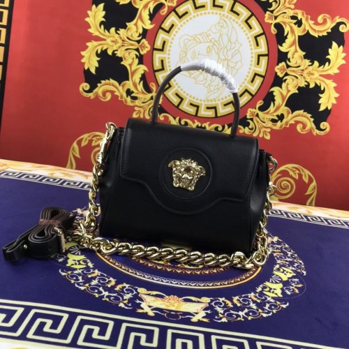 Geantă Versace Original Calfskin Leather FS1040 neagră