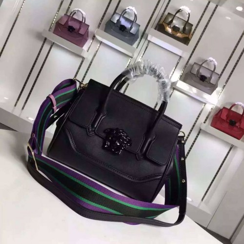 Geantă de umăr Versace Palazzo Empire Original din piele V1911 neagră