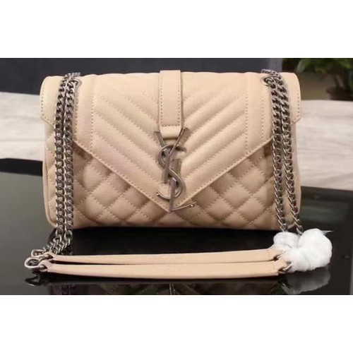 Geantă YSL Classic Monogramme Flap din piele de vițel Y268033 Caisă