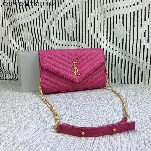 Geantă YSL Classic Monogram Flap Pattern Cannage Y377828L Roz