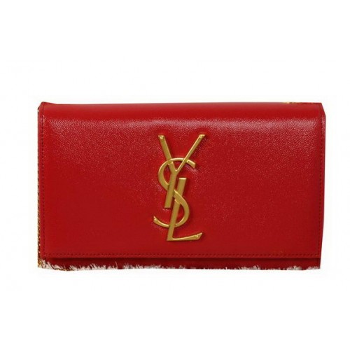 Geantă de umăr YSL Monogram Crossbody Pattern Cannage Y311218 Roșie