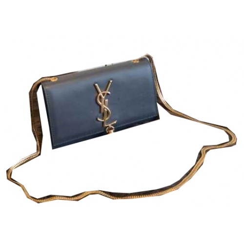 Geantă de umăr YSL Monogramme Crossbody din piele netedă Y311218 gri