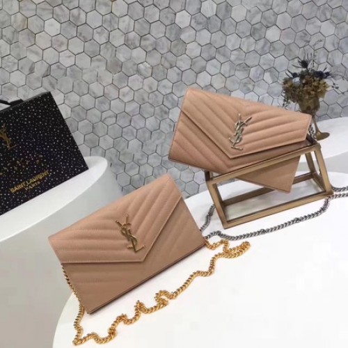 YSL WOC Classic Monogram Flap Bag Cannage Pattern Y1003 Caise