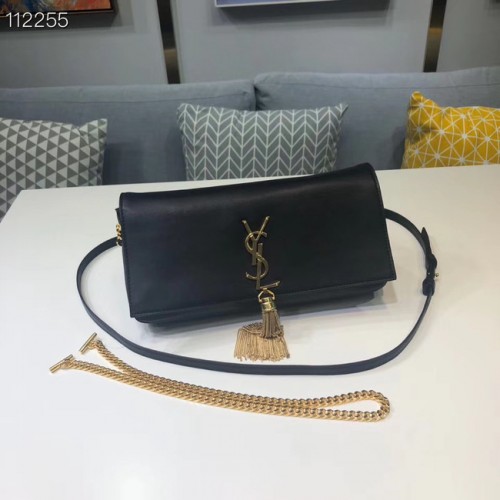 Geantă de umăr din piele de vițel Yves Saint Laurent 604276 neagră