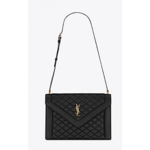 Geantă de umăr din piele de vițel Yves Saint Laurent 6688631 neagră