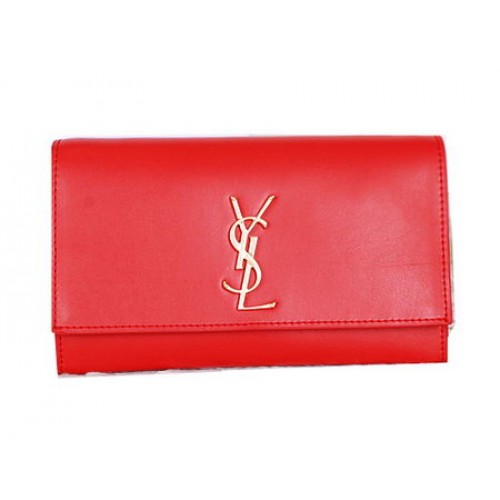Clutch Yves Saint Laurent Classic Monogram Y7131 Roșu