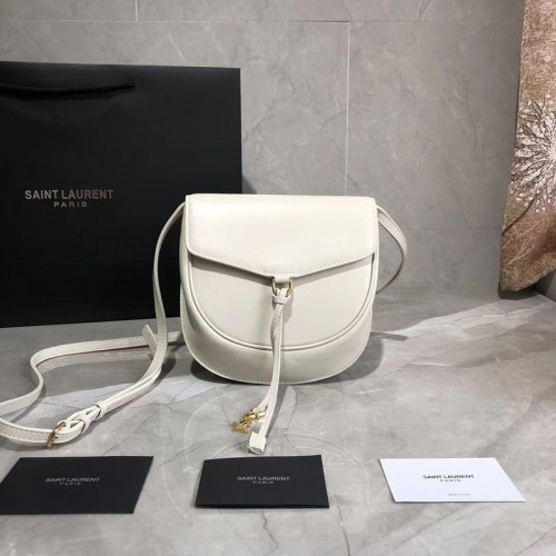 Geantă de umăr Yves Saint Laurent din piele de vacă Y551559 albă