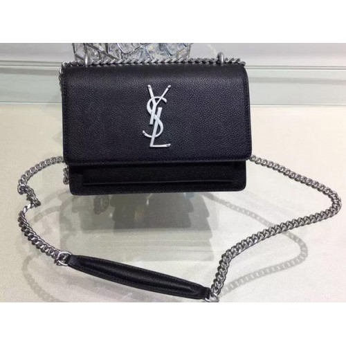 Geantă de umăr Yves Saint Laurent Crossbody Y13927 Neagră