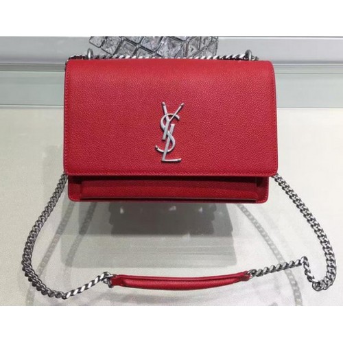 Geantă de umăr Yves Saint Laurent Crossbody Y13927 Roșie