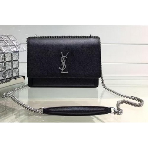 Geantă de umăr Yves Saint Laurent Crossbody Y13928 Neagră