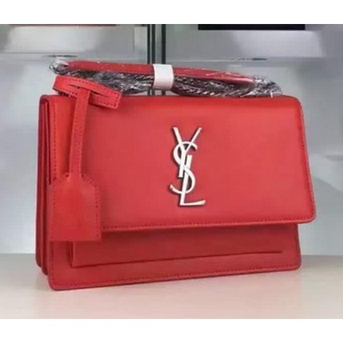 Geantă de umăr Yves Saint Laurent Crossbody Y8816 Roșie