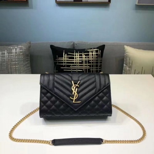 Yves Saint Laurent Geantă clasică Envelope Mini 526286 Neagră