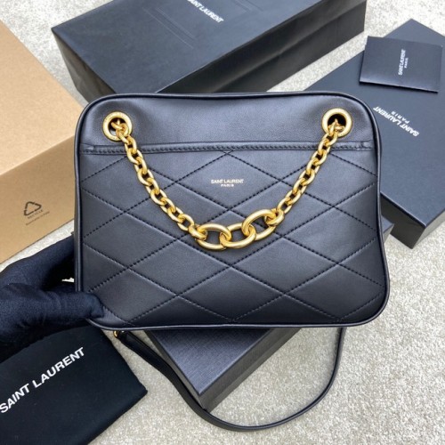 Yves Saint Laurent GEANTĂ GABY DIN PIELE DE MIEL MATLASATĂ 669308 neagră