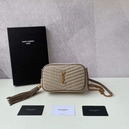 Yves Saint Laurent GEANTĂ MINI DIN IN MATLASAT Y681158 gri