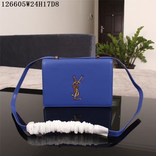 Geantă de umăr Yves Saint Laurent Monogram Crossbody 126605 Albastră