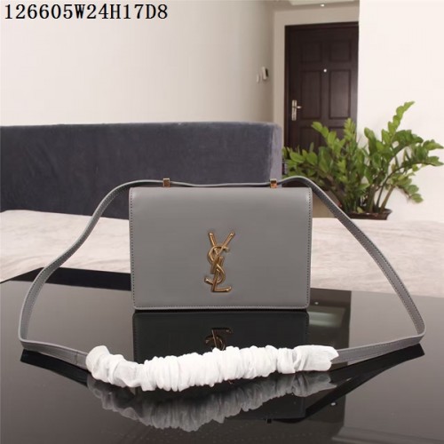 Geantă de umăr Yves Saint Laurent Monogram Crossbody 126605 Gri