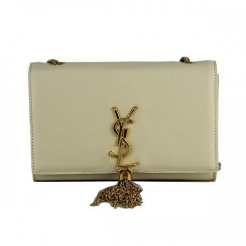 Geantă de umăr Yves Saint Laurent Monogram Crossbody 66016 OffWhite