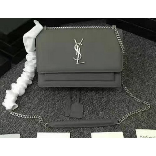 Geantă de umăr Yves Saint Laurent Monogramme Crossbody Y3370 Gri