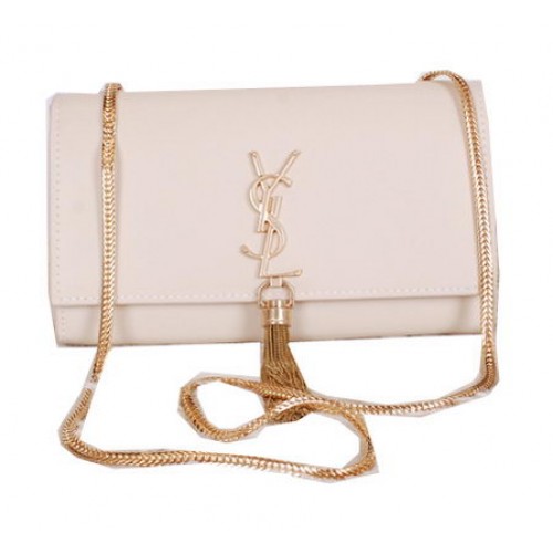 Geantă de umăr Yves Saint Laurent cu monogramă Y7130 OffWhite