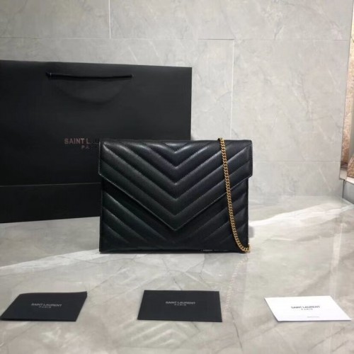 Geantă de umăr Yves Saint Laurent din piele originală Y569267 neagră