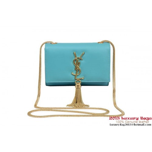Geantă de umăr Yves Saint Laurent Monogramme Crossbody 1834B Albastră