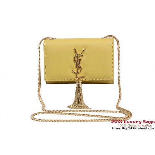 Geantă de umăr Yves Saint Laurent Monogramme Crossbody mică 1834B galbenă