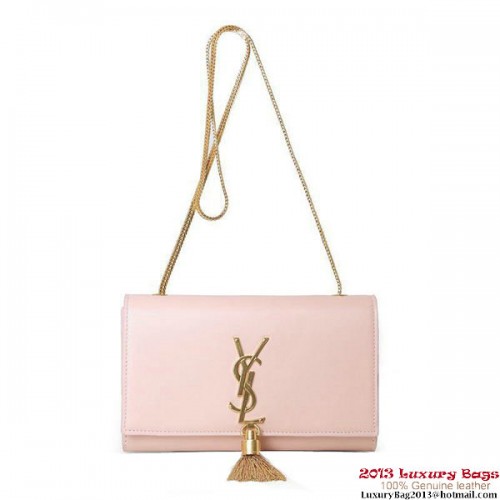 Geantă de umăr Yves Saint Laurent Monogramme Crossbody mică 5475 roz deschis