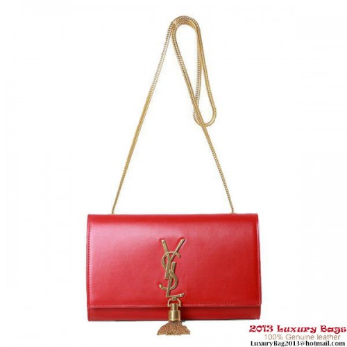 Geantă de umăr Yves Saint Laurent mică cu monogramă crossbody 5475 roșie