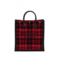 Yves Saint Laurent Tote Book LINEN Shopping Bag Y509416 roșu