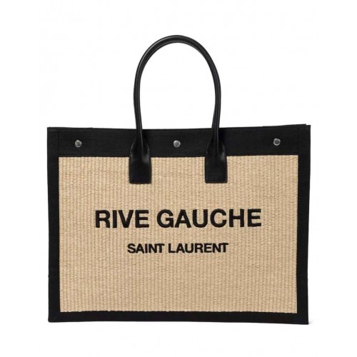 Yves Saint Laurent Geantă de cumpărături tip Book Weave D23698 Bej