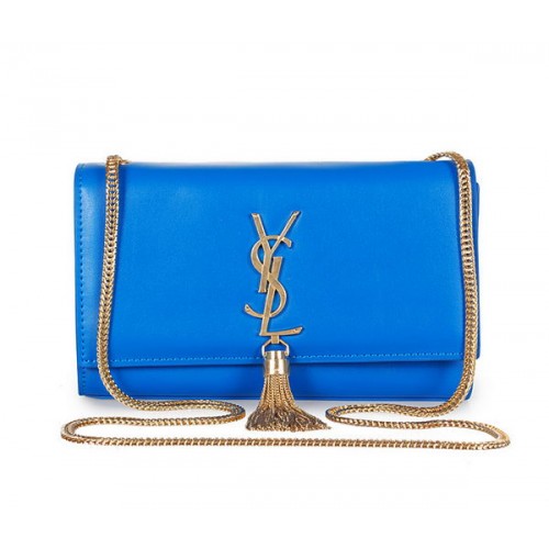 Geantă de umăr Yves Saint Laurent Mini Monogram Crossbody 326076 Albastră