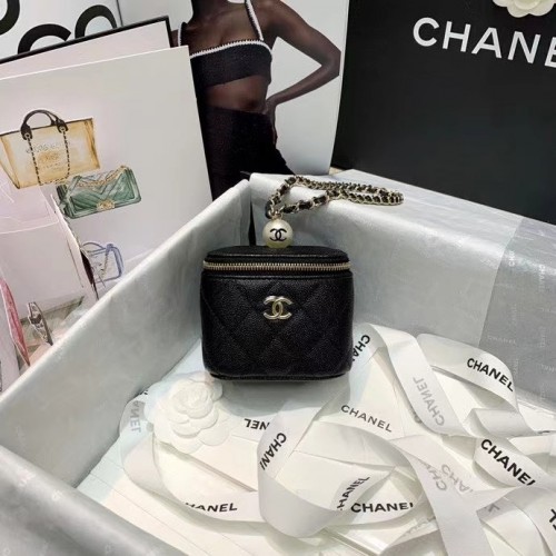 vanitate mică chanel cu lanț AP2118 negru